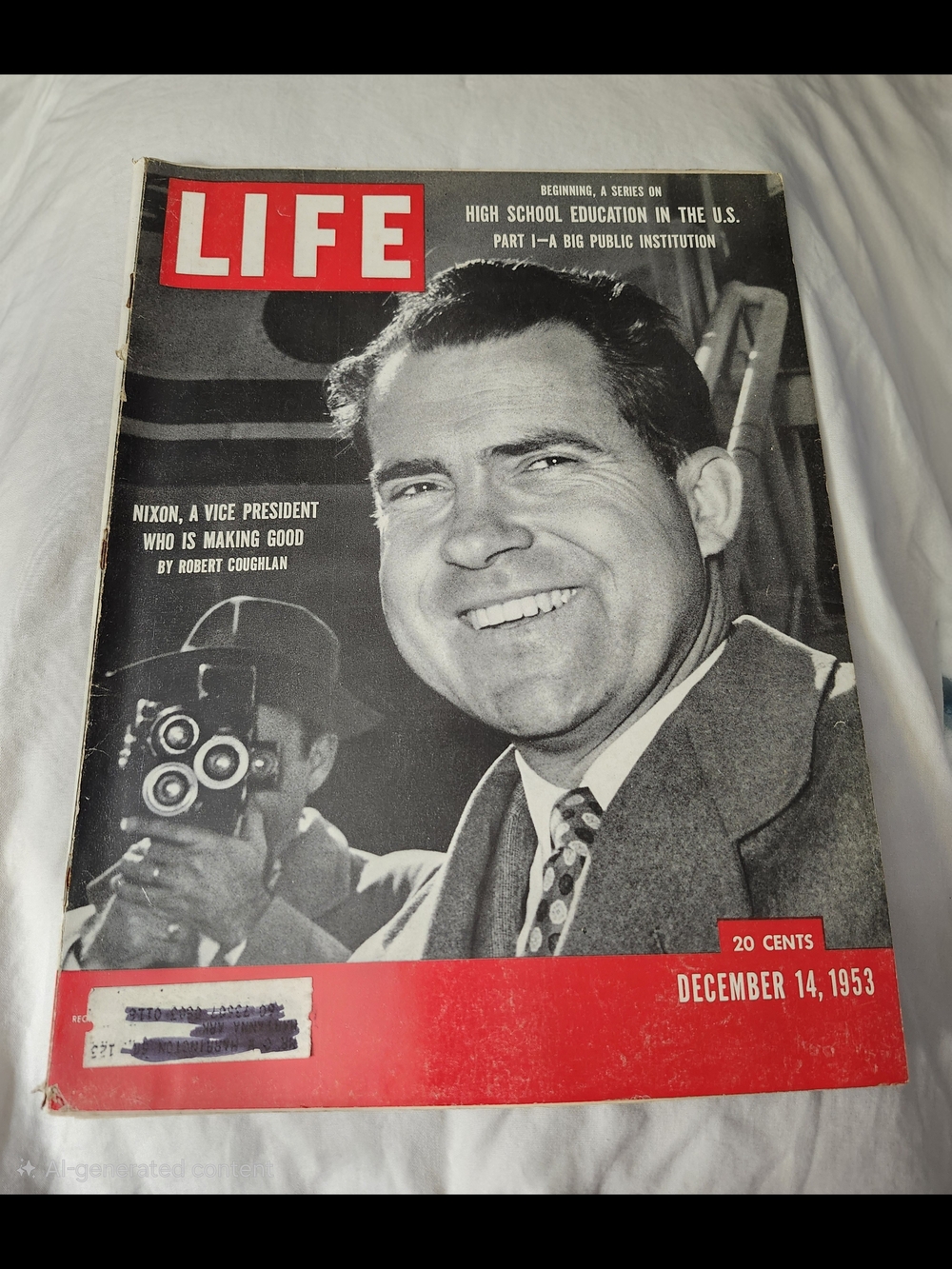Vintage December 1953 LIFE Magazine-Richard Nixon on the Cover